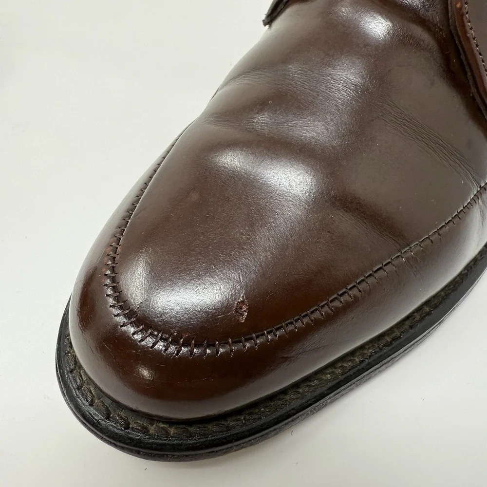Vintage O'Sullivan Executive Imperials Mens Leather Oxford Size 6.5D Brown USA‎